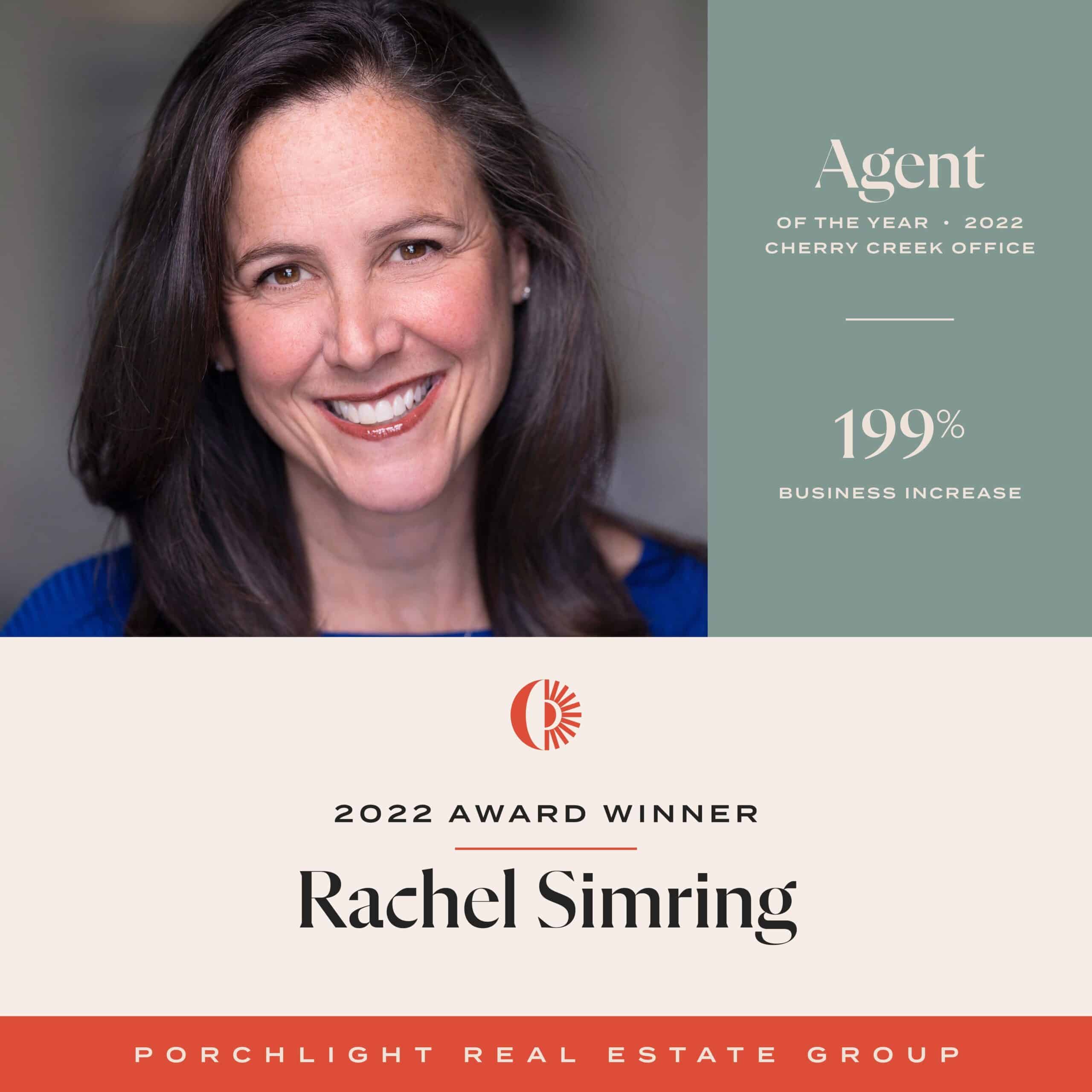 Rachel Simring 2022 Agent of the Year